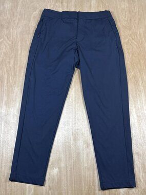 Bonobos Chino Joggers Blue Men's Zipper Drawstring Elastic Waist Size Medium